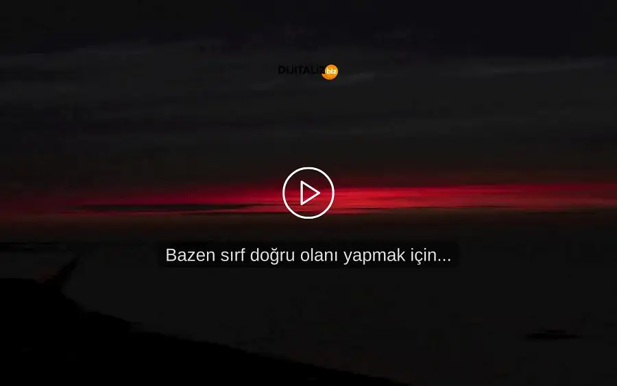 Bazen öyle olması gerekir